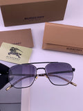 Burberry B938 Aviator Purple Lens Sunglasses for Men - 416056