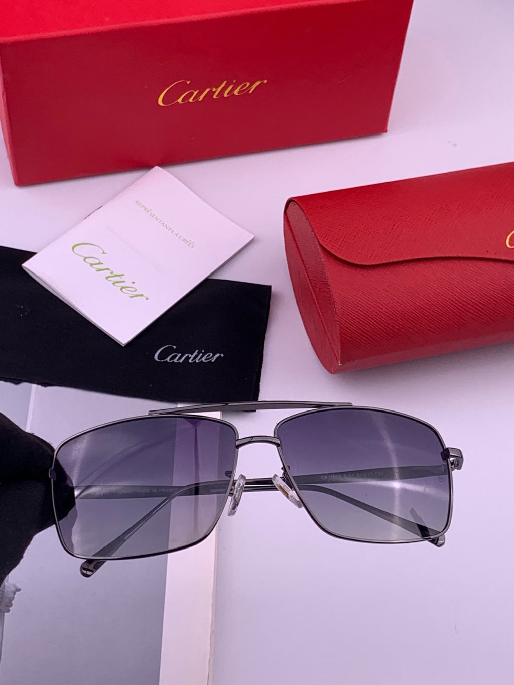 Cartier CK8100 Polarized Fashion Gold Lens Sunglasses for Men & Women - 416007