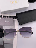Dior CD4635 Polarized Rimless Gold Lens Sunglasses for Men & Women - 415379