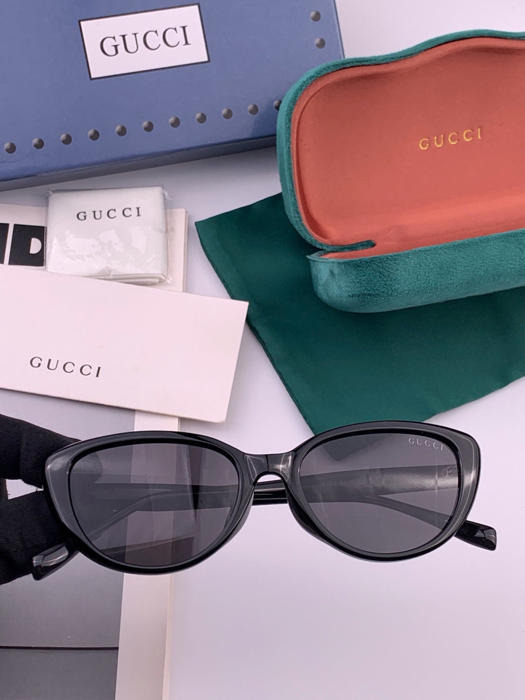 Gucci G3820 Polarized Square Red Lens Sunglasses for Men & Women