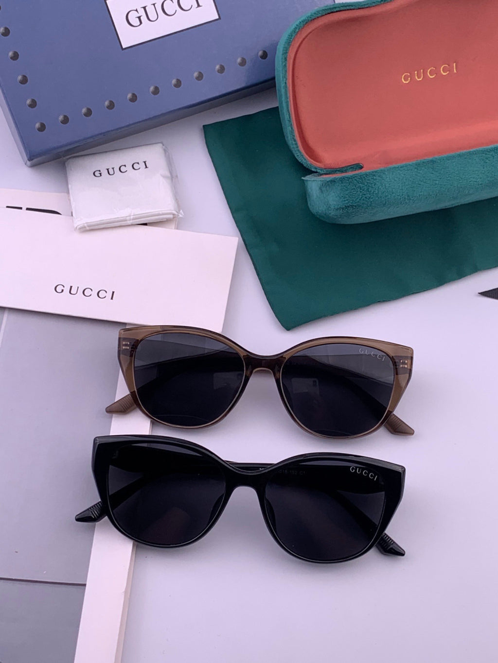 Gucci G3820 Polarized Square Black Lens Sunglasses for Men & Women - detail image 8