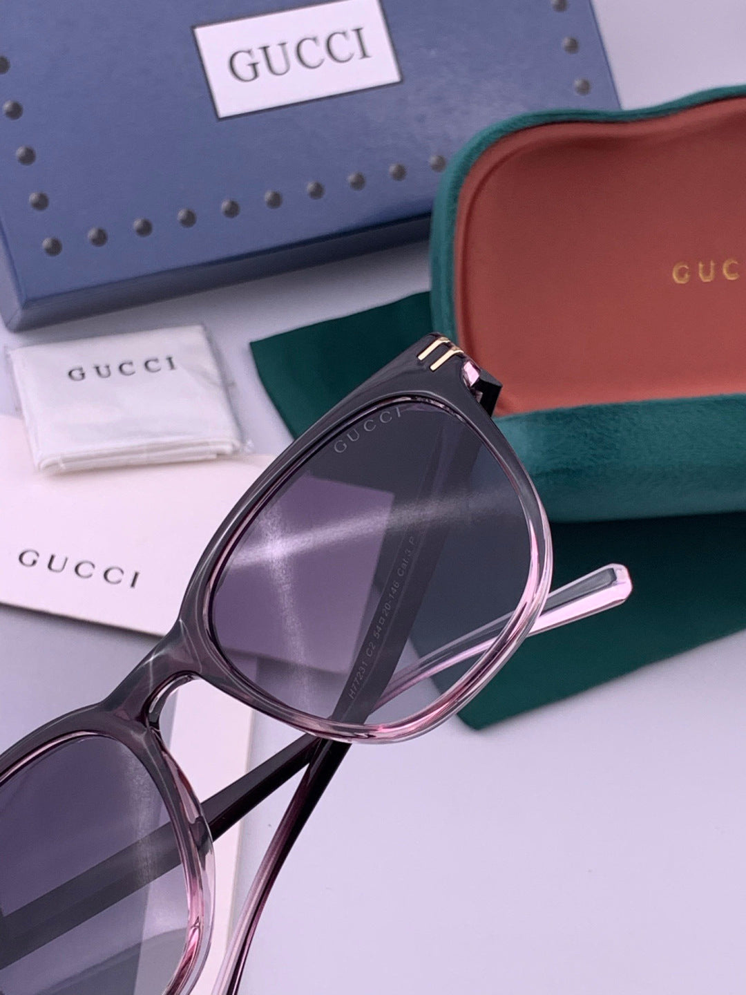 Gucci G17723 Round Black Lens Sunglasses for Men & Women - 415131 - detail image 4