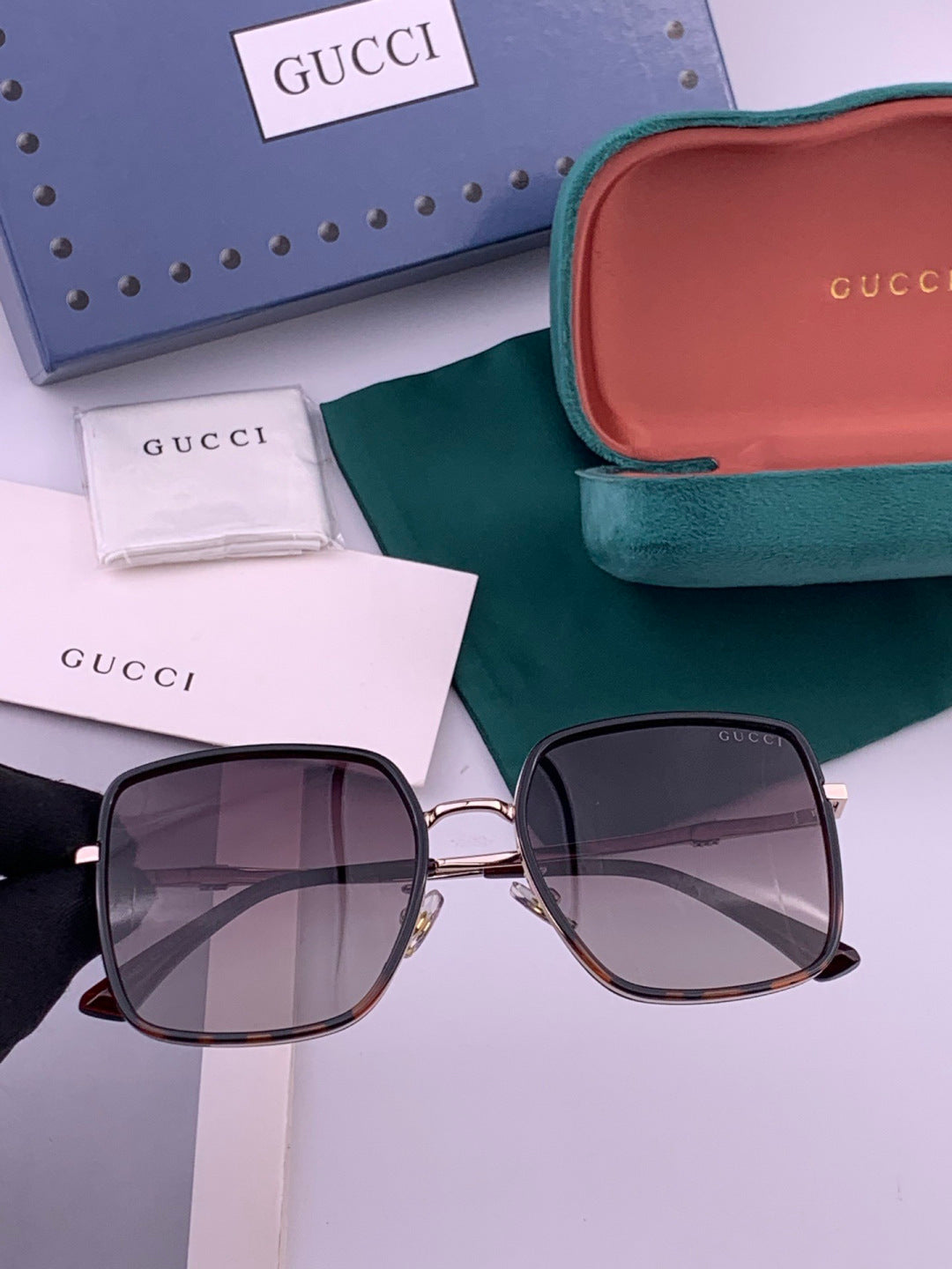 Gucci G1640 Polarized Round Brown Lens Sunglasses for Women