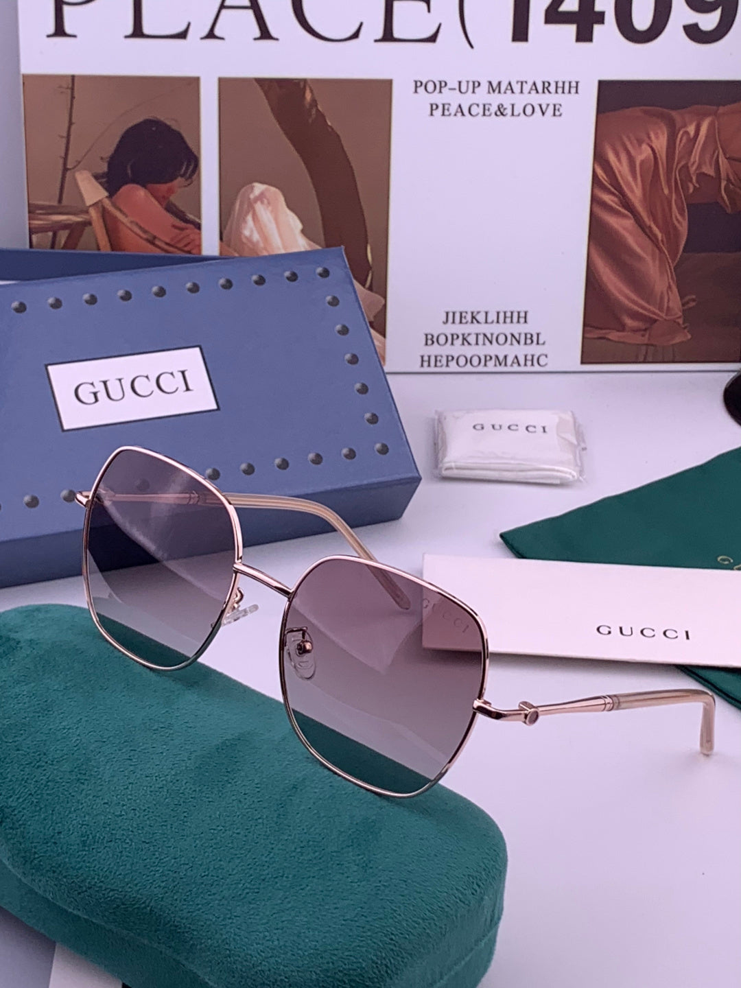 Gucci G55813 Fashion Black Lens Sunglasses for Men & Women - 415140 - detail image 2