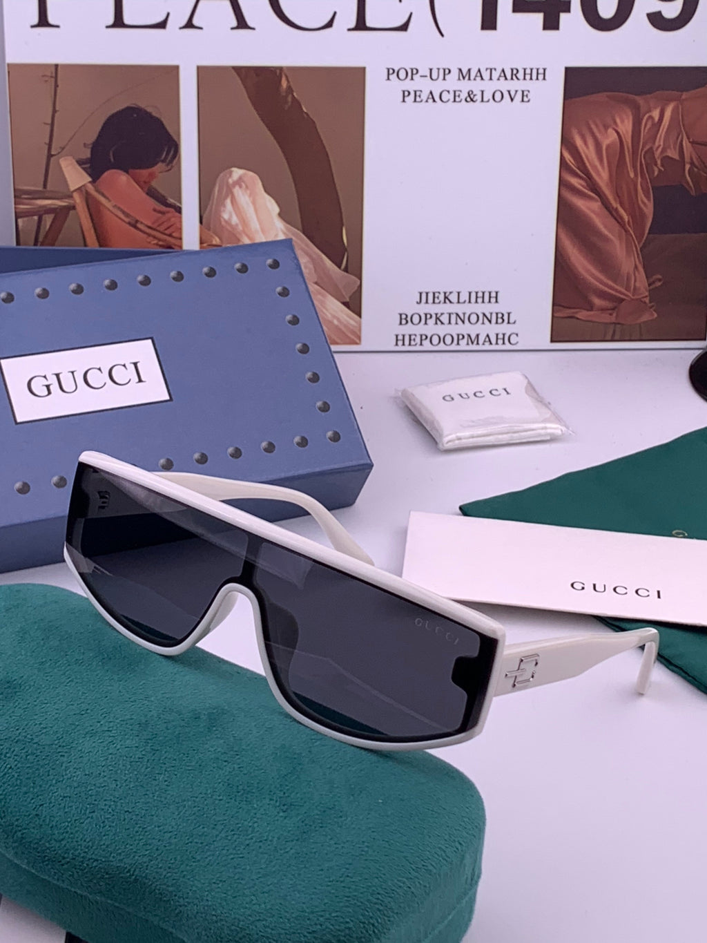 Gucci G3109 Fashion Black Lens Sunglasses for Men & Women - detail image 2