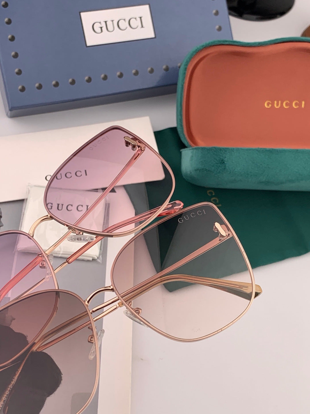 Gucci G1506 Polarized Fashion Red Lens Sunglasses for Men & Women - detail image 5