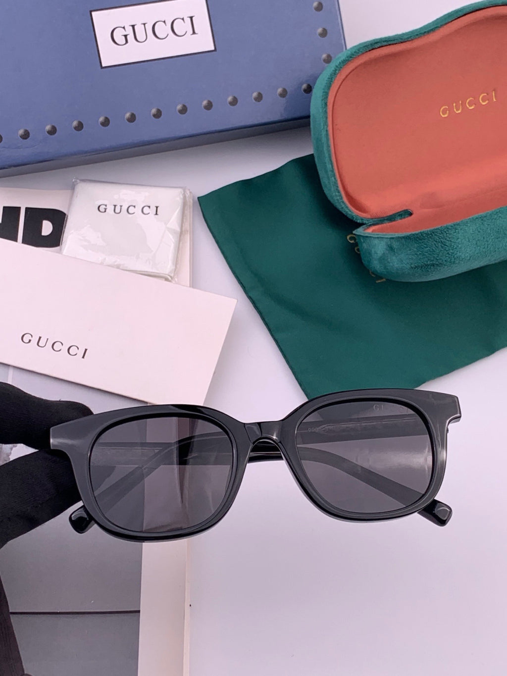 Gucci G5990 Polarized Square Gold Lens Sunglasses for Men & Women - 415080 - detail image 2