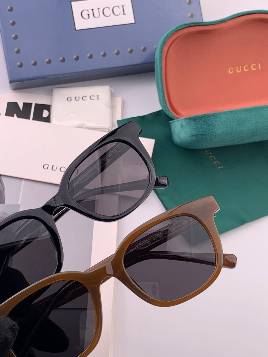 Gucci G5990 Polarized Square Gold Lens Sunglasses for Men & Women - 415080 - detail image 5
