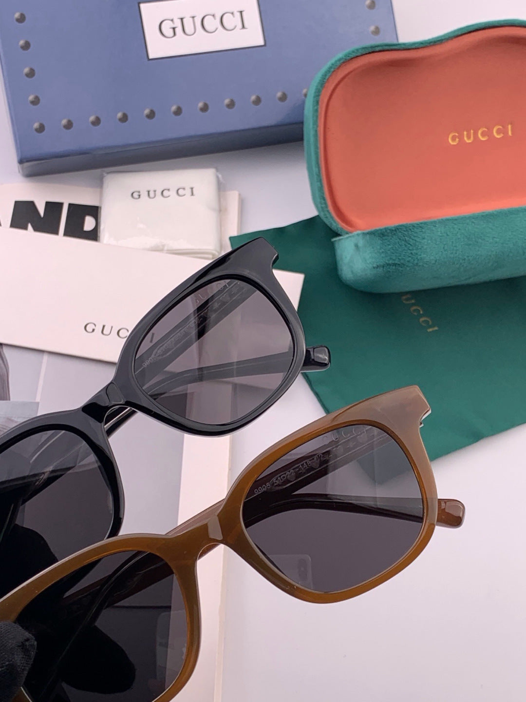 Gucci G5990 Polarized Square Gold Lens Sunglasses for Men & Women - 415080 - detail image 5