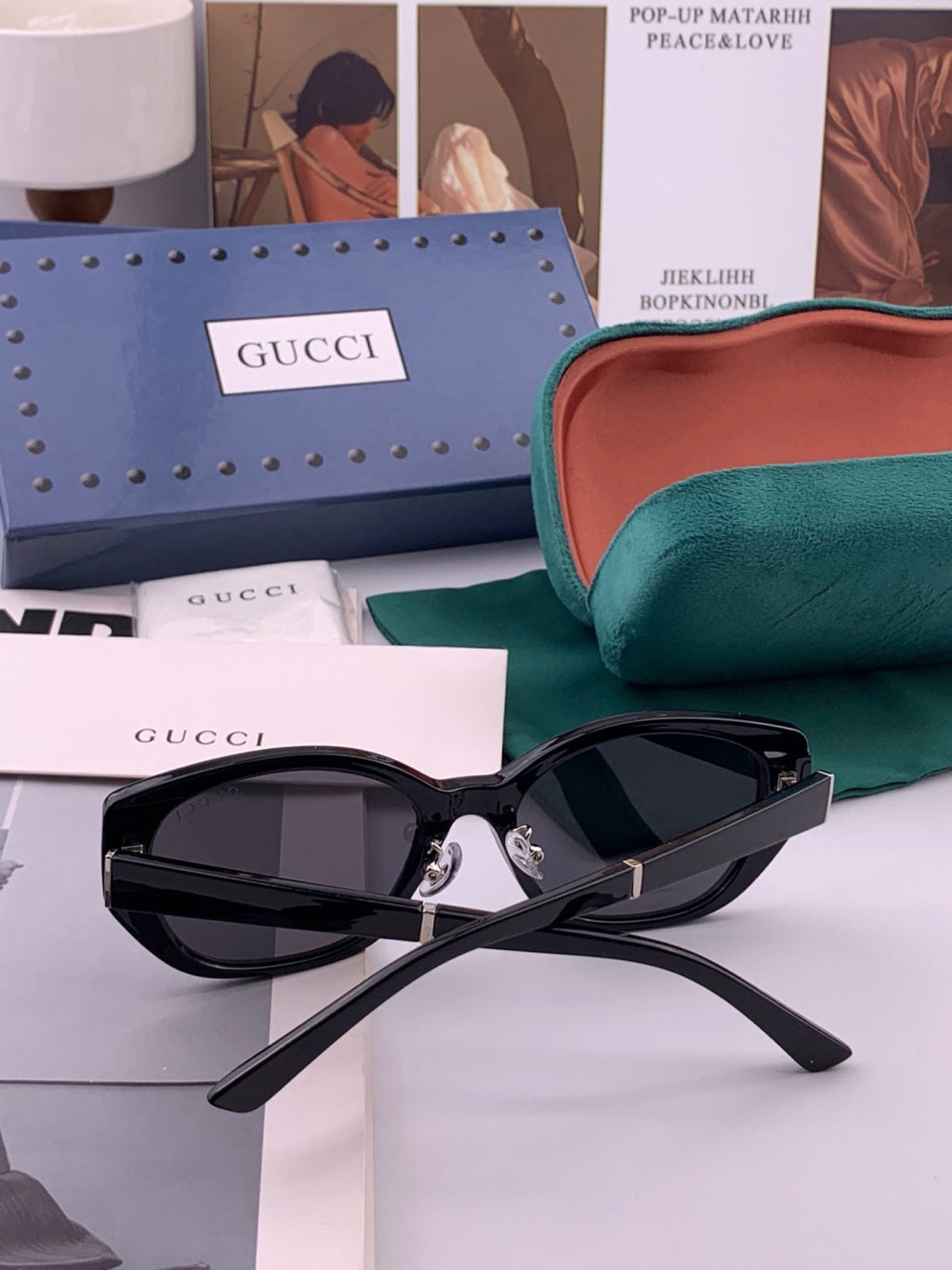 Gucci G7990 Polarized Square Brown Lens Sunglasses for Men & Women - 415081 - detail image 4