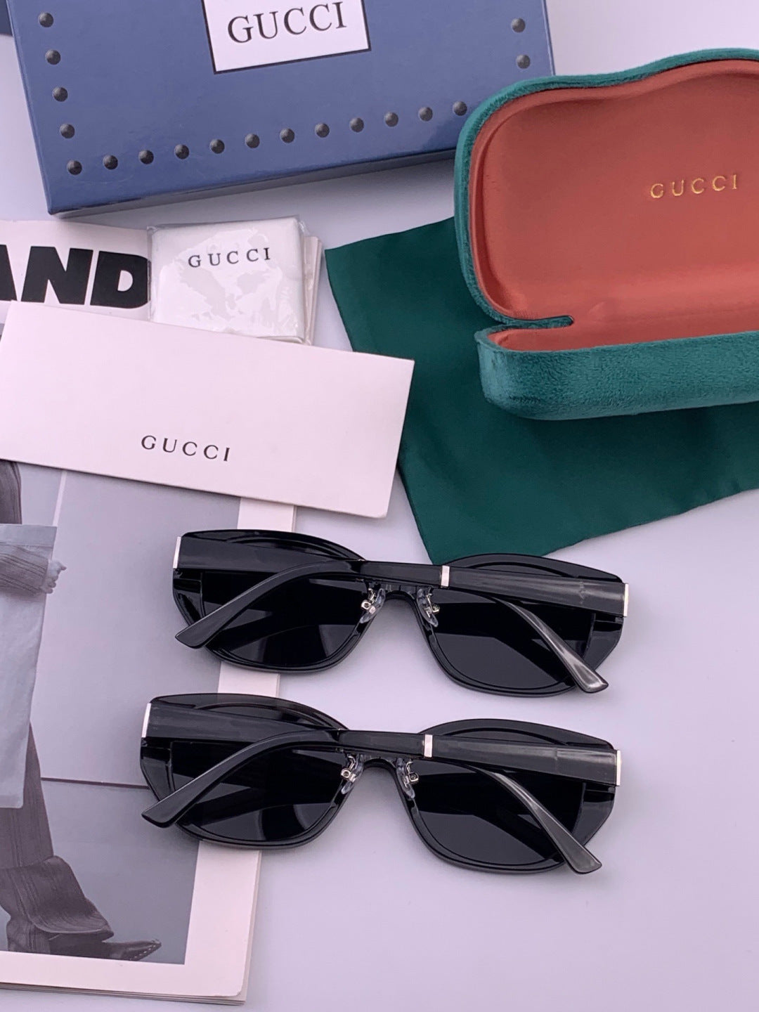 Gucci G7990 Polarized Square Brown Lens Sunglasses for Men & Women - 415081 - detail image 6