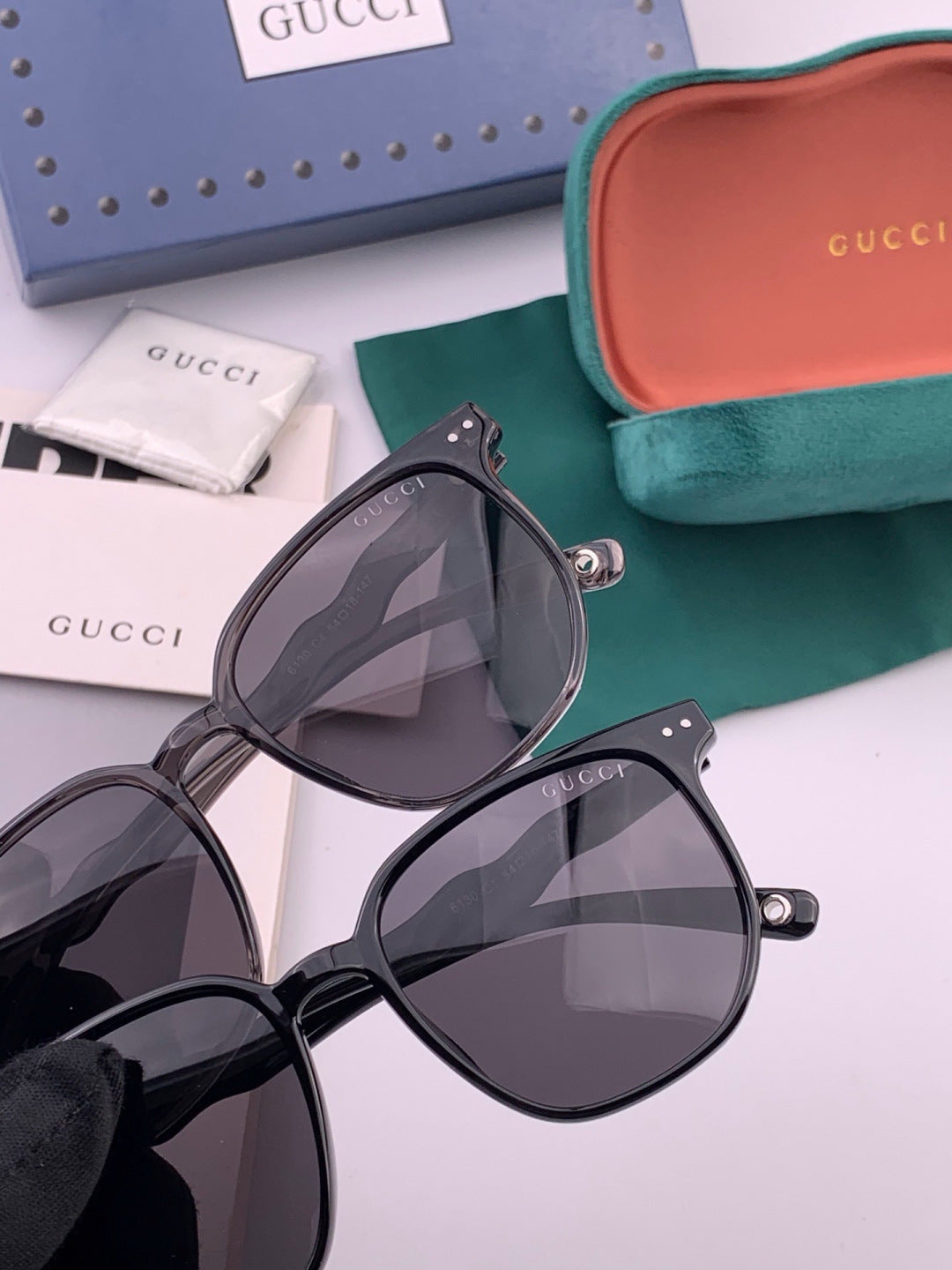 Gucci G0613 Polarized Square Black Lens Sunglasses for Women - 415093 - detail image 5