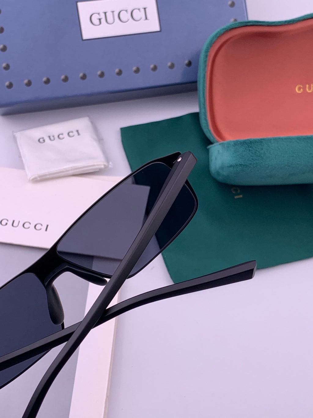 Gucci G2225 Polarized Aviator Gold Lens Sunglasses for Men - 415067 - detail image 5