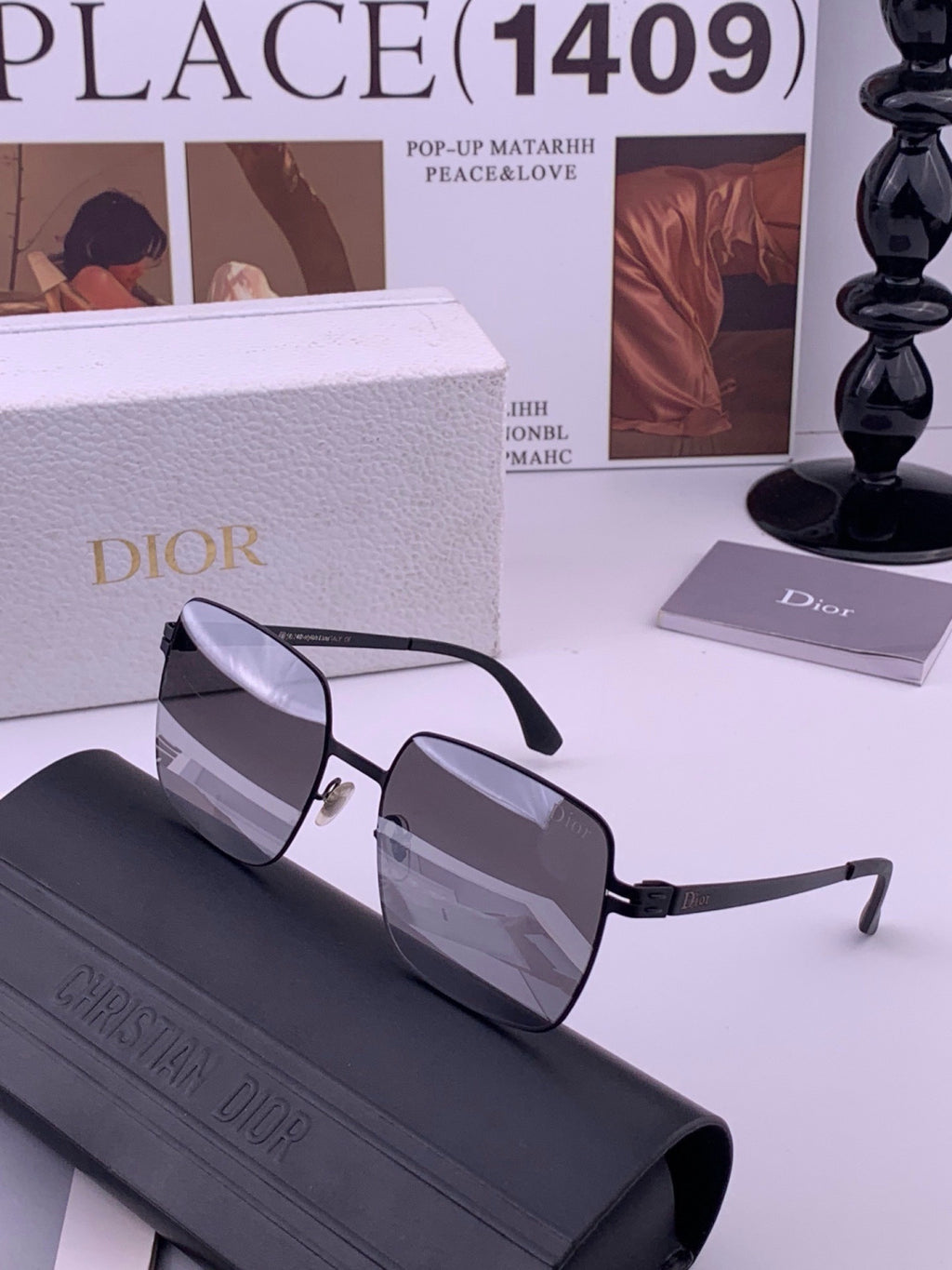 Dior D3908 Fashion Black Lens Sunglasses for Men & Women - 415425 - detail image 2