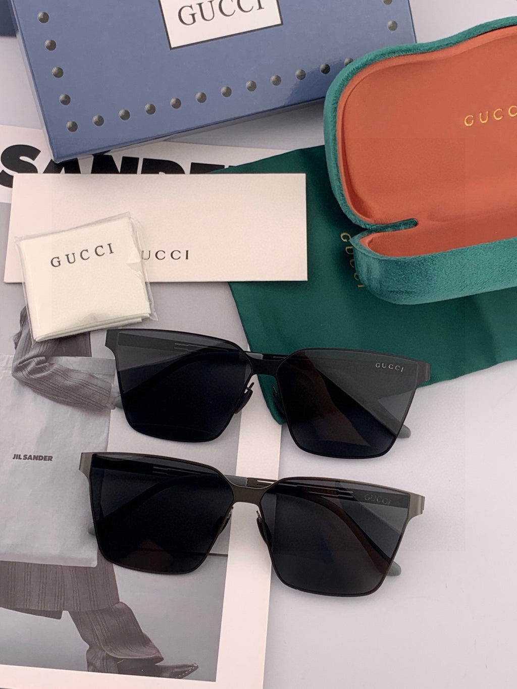 Gucci G9225 Polarized Aviator Gold Lens Sunglasses for Men - 415069 - detail image 7