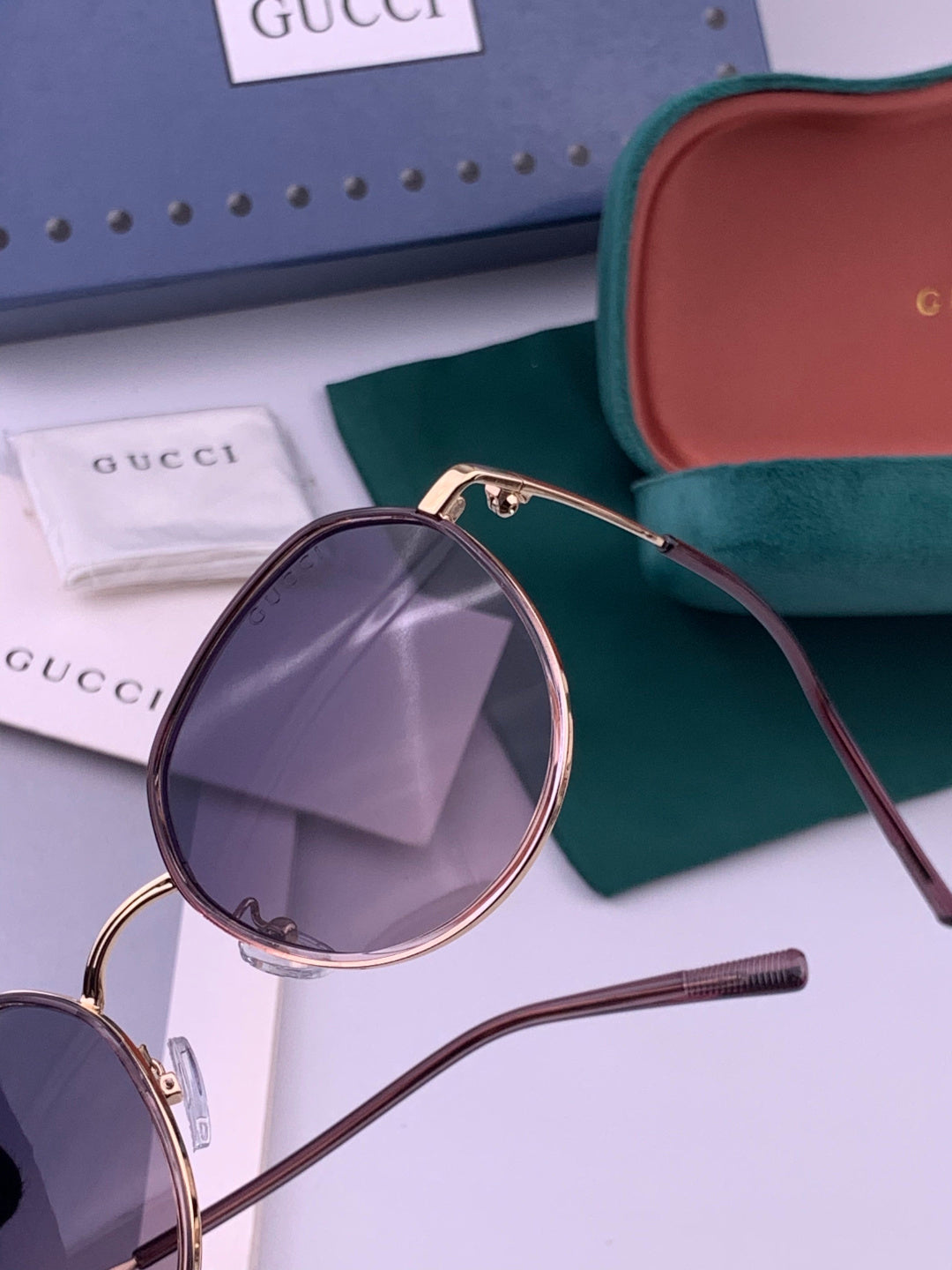 Gucci G2235 Polarized Round Brown Lens Sunglasses for Women - 415040 - detail image 3