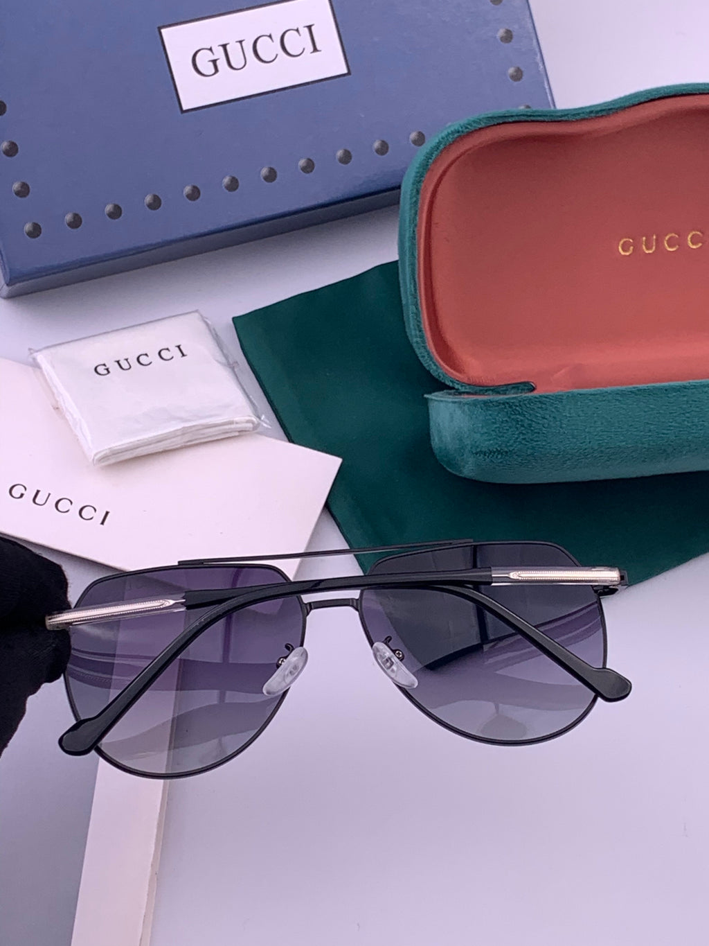 Gucci 5327 Polarized Aviator Gold Lens Sunglasses for Men & Women - 415044 - detail image 2