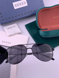 Gucci 5327 Polarized Aviator Gold Lens Sunglasses for Men & Women - 415046