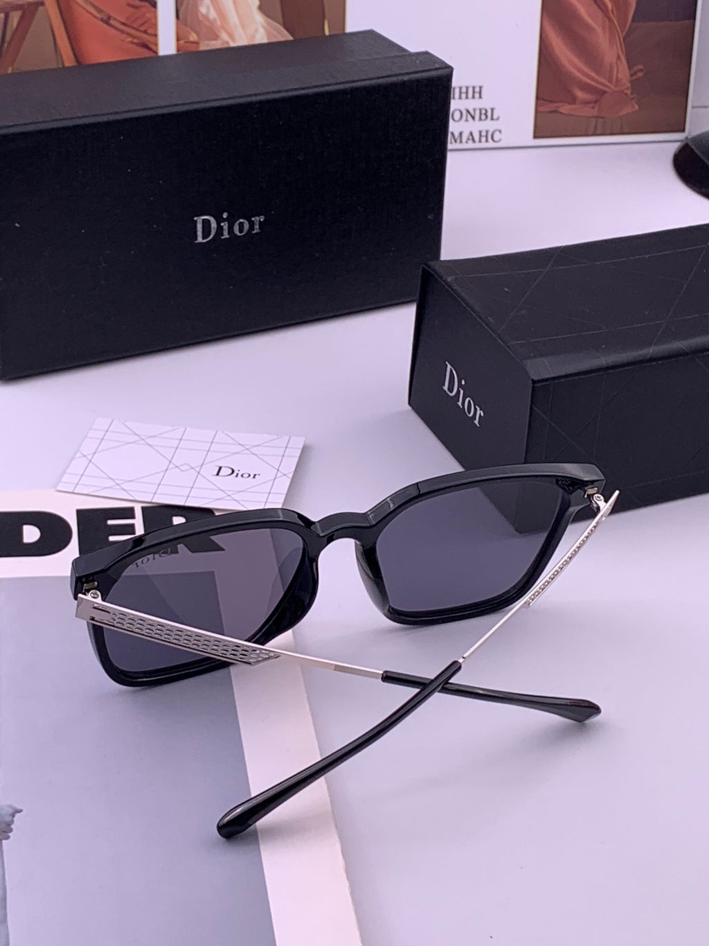 Dior CD35511 Polarized Square Brown Lens Sunglasses for Women - 415457 - detail image 4