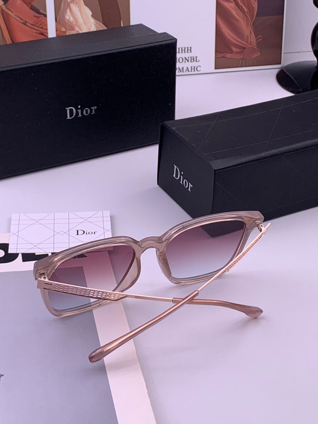 Dior CD35511 Polarized Square Brown Lens Sunglasses for Women - 415458 - detail image 6