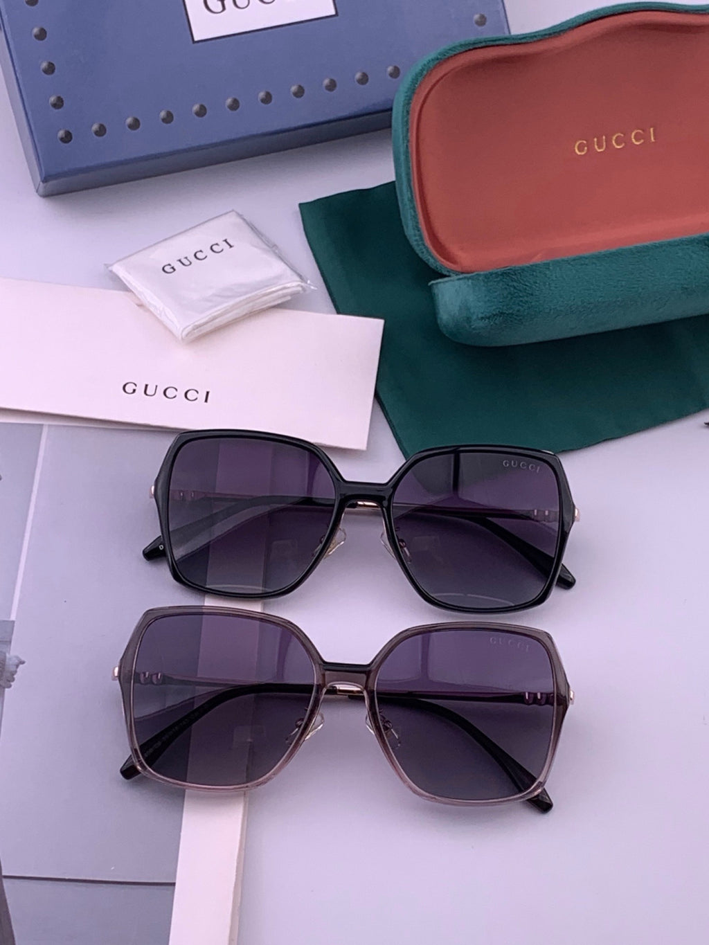 Gucci G6640 Polarized Round Red Lens Sunglasses for Women - 415031 - detail image 8