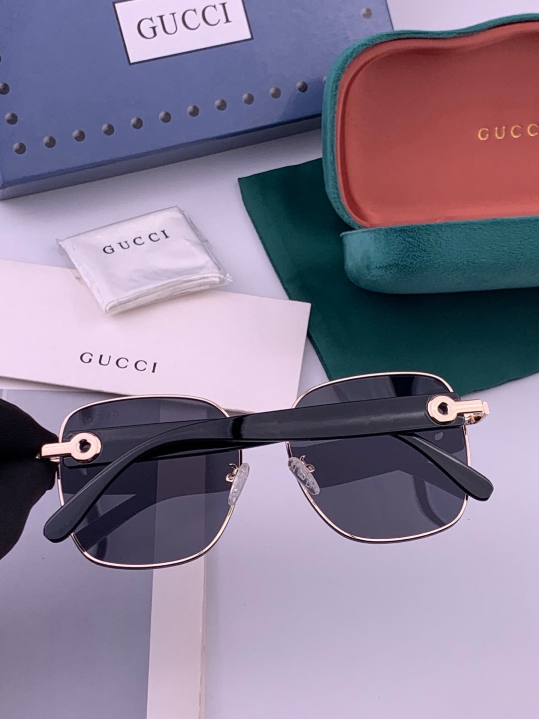 Gucci G9388 Round Gold Lens Sunglasses for Men & Women - 415032 - detail image 6