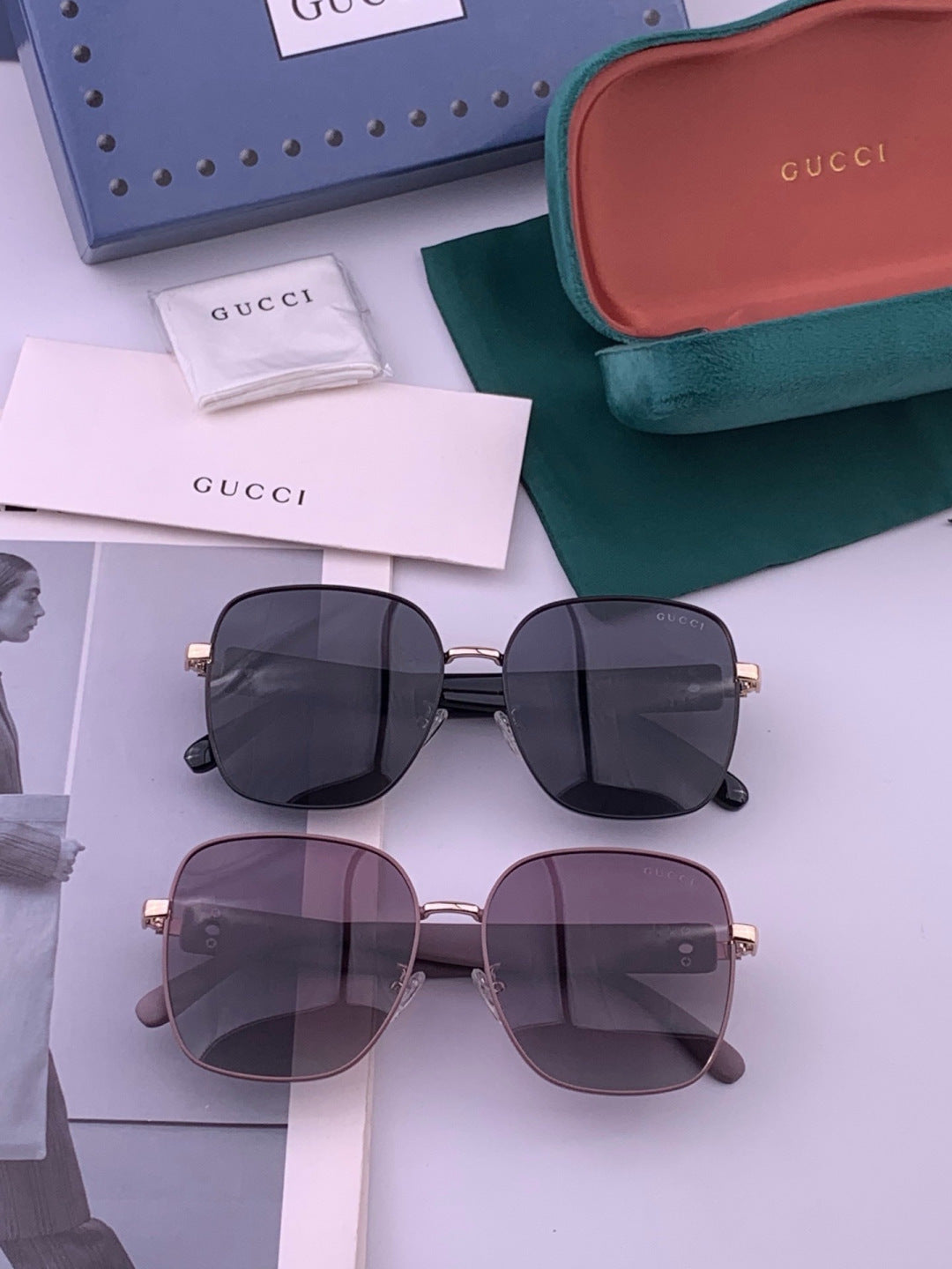 Gucci G9388 Round Gold Lens Sunglasses for Men & Women - 415033 - detail image 8