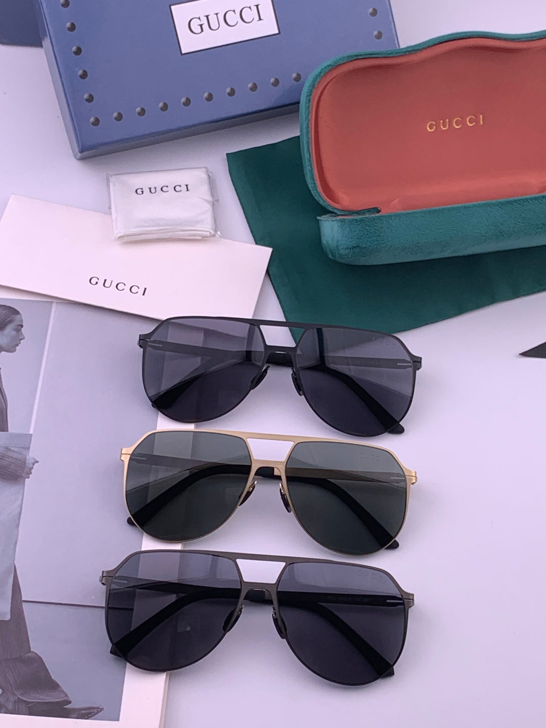 Gucci G2731 Polarized Fashion Black Lens Sunglasses for Men & Women - 415006 - detail image 7