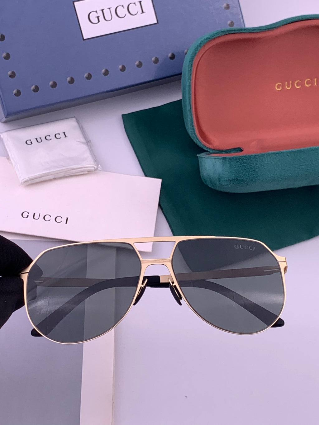 Gucci G2731 Polarized Fashion Black Lens Sunglasses for Men & Women - 415006