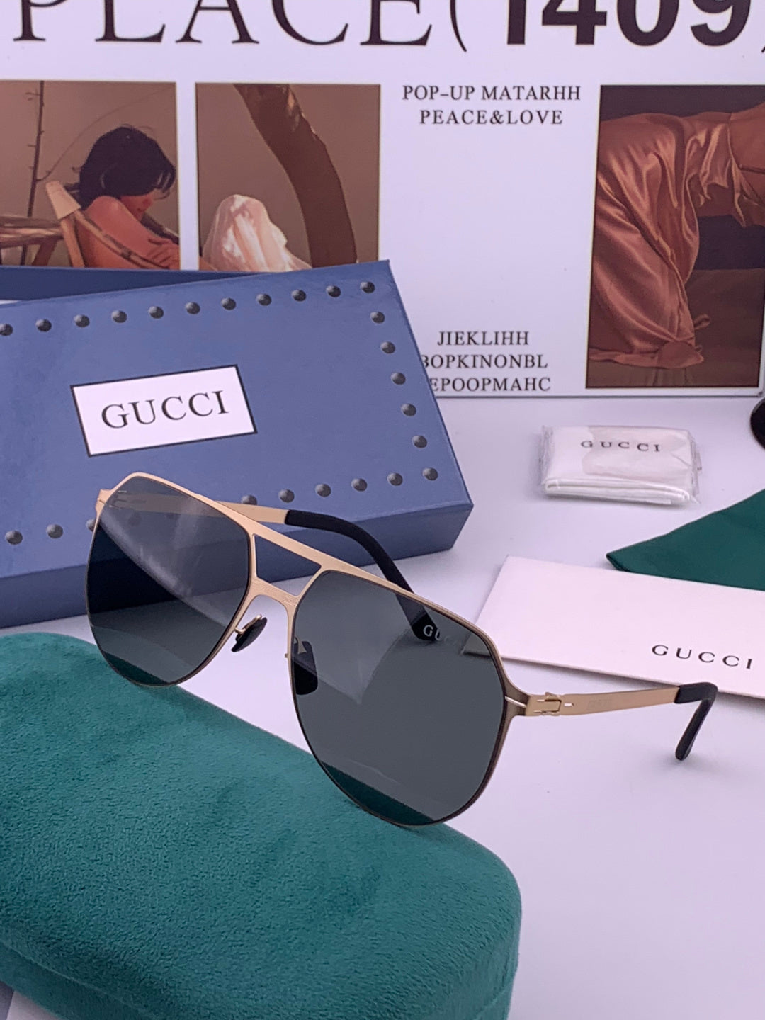 Gucci G2731 Polarized Fashion Black Lens Sunglasses for Men & Women - 415006 - detail image 2
