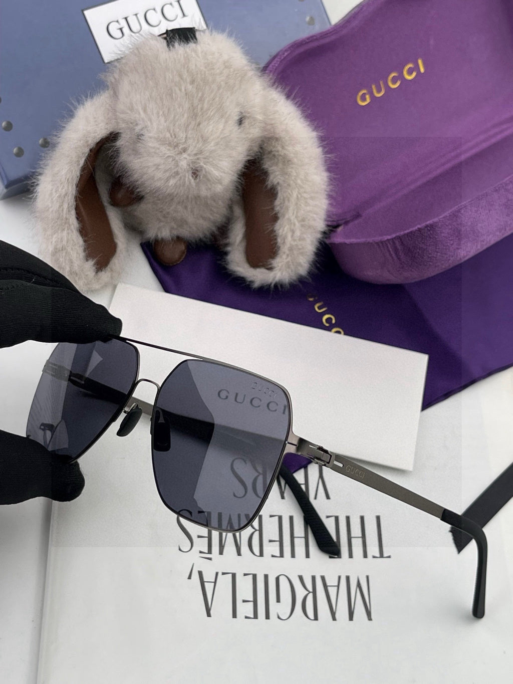 Gucci G3733 Polarized Fashion Black Lens Sunglasses for Men & Women - 415013 - detail image 4