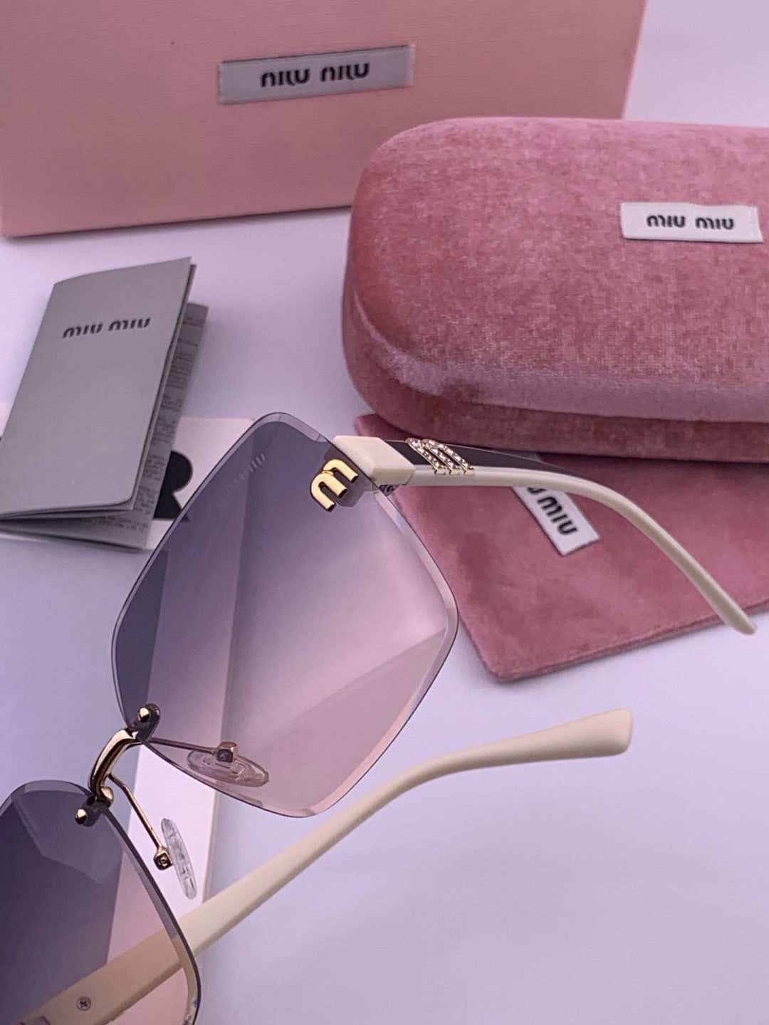 Miu Miu M7550 Fashion Red Lens Sunglasses for Men & Women - 432683 - detail image 3