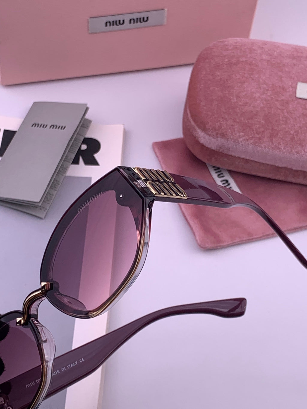 Miu Miu M7350 Fashion Purple Lens Sunglasses for Men & Women - 432685 - detail image 3