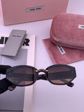 Miu Miu M7350 Fashion Black Lens Sunglasses for Men & Women - 432687