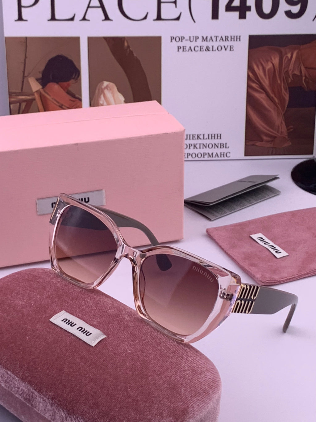 Miu Miu M1310 Fashion Purple Lens Sunglasses for Men & Women - 432688 - detail image 2