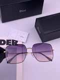 Dior D5813 Polarized Square Black Lens Sunglasses for Men & Women - 431841