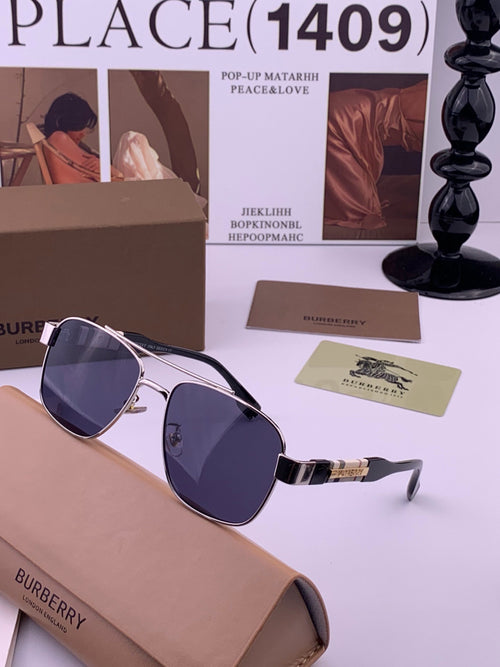 Burberry B201 Aviator Blue Lens Sunglasses for Men - 432453 - detail image 2