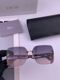 Dior CD6970 Square Gold Lens Sunglasses for Women - 431867