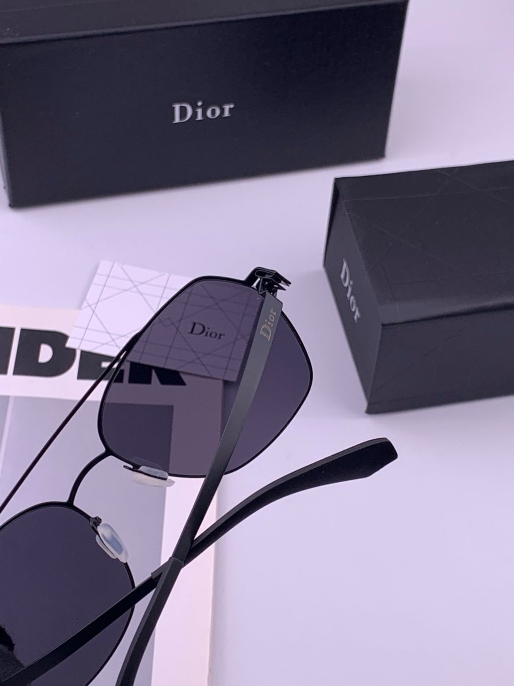 Dior Oversized Orange Lens Sunglasses for Men & Women - 431865 - detail image 4