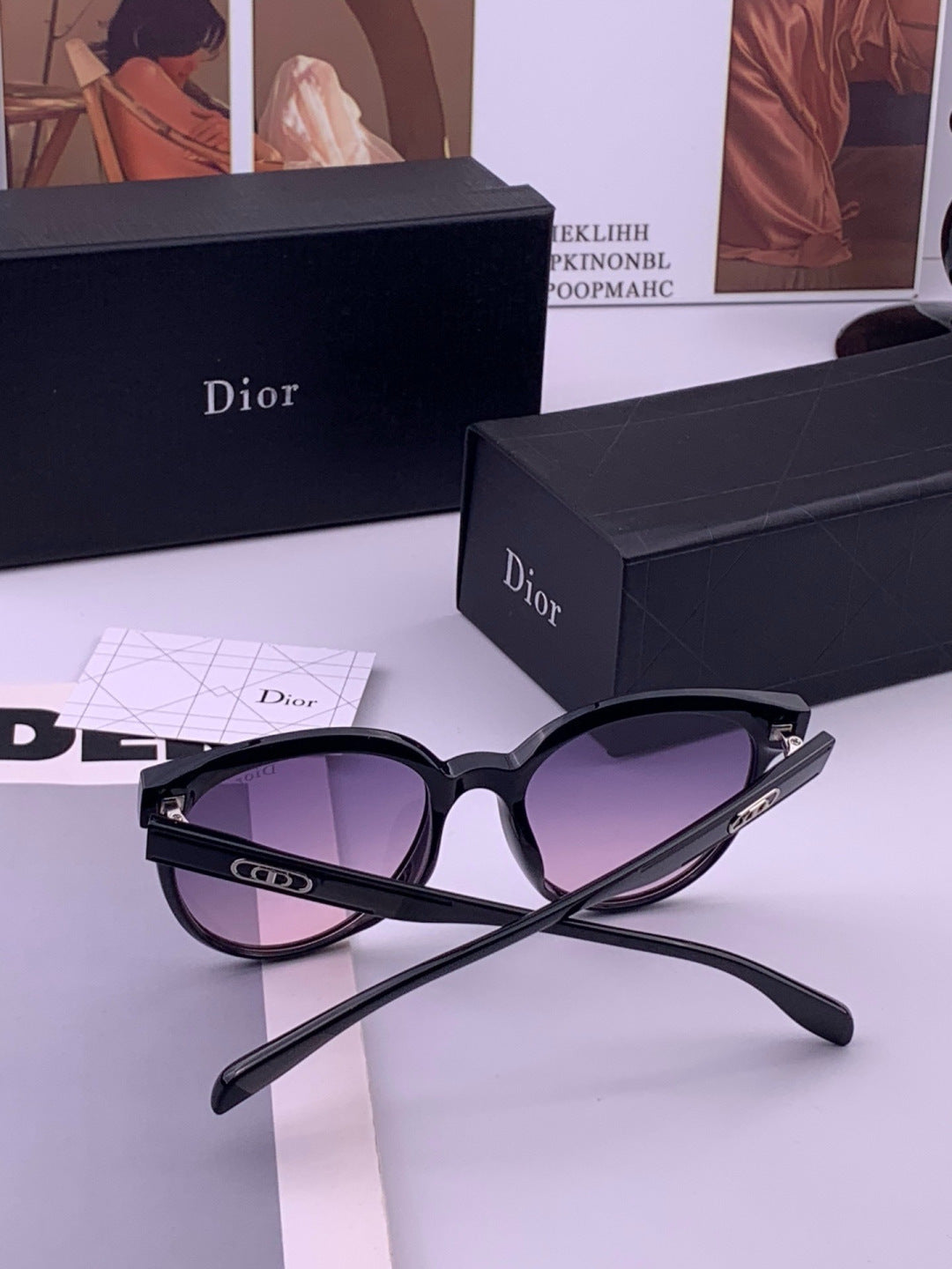 Dior CD5106 Polarized Square Brown Lens Sunglasses for Women - 431709 - detail image 7