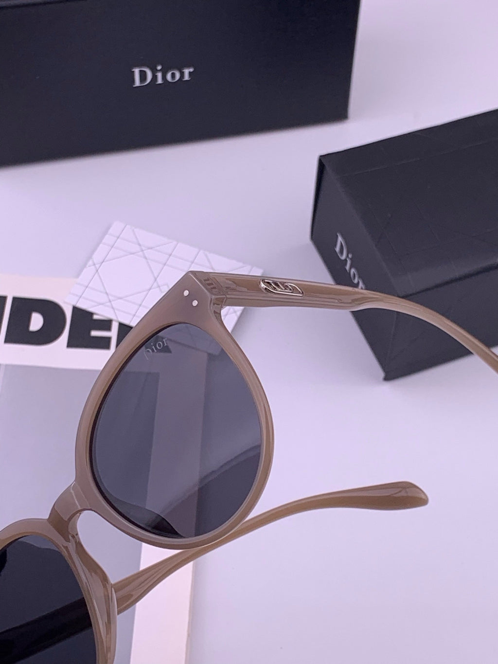 Dior CD5106 Polarized Square Brown Lens Sunglasses for Women - 431710 - detail image 2