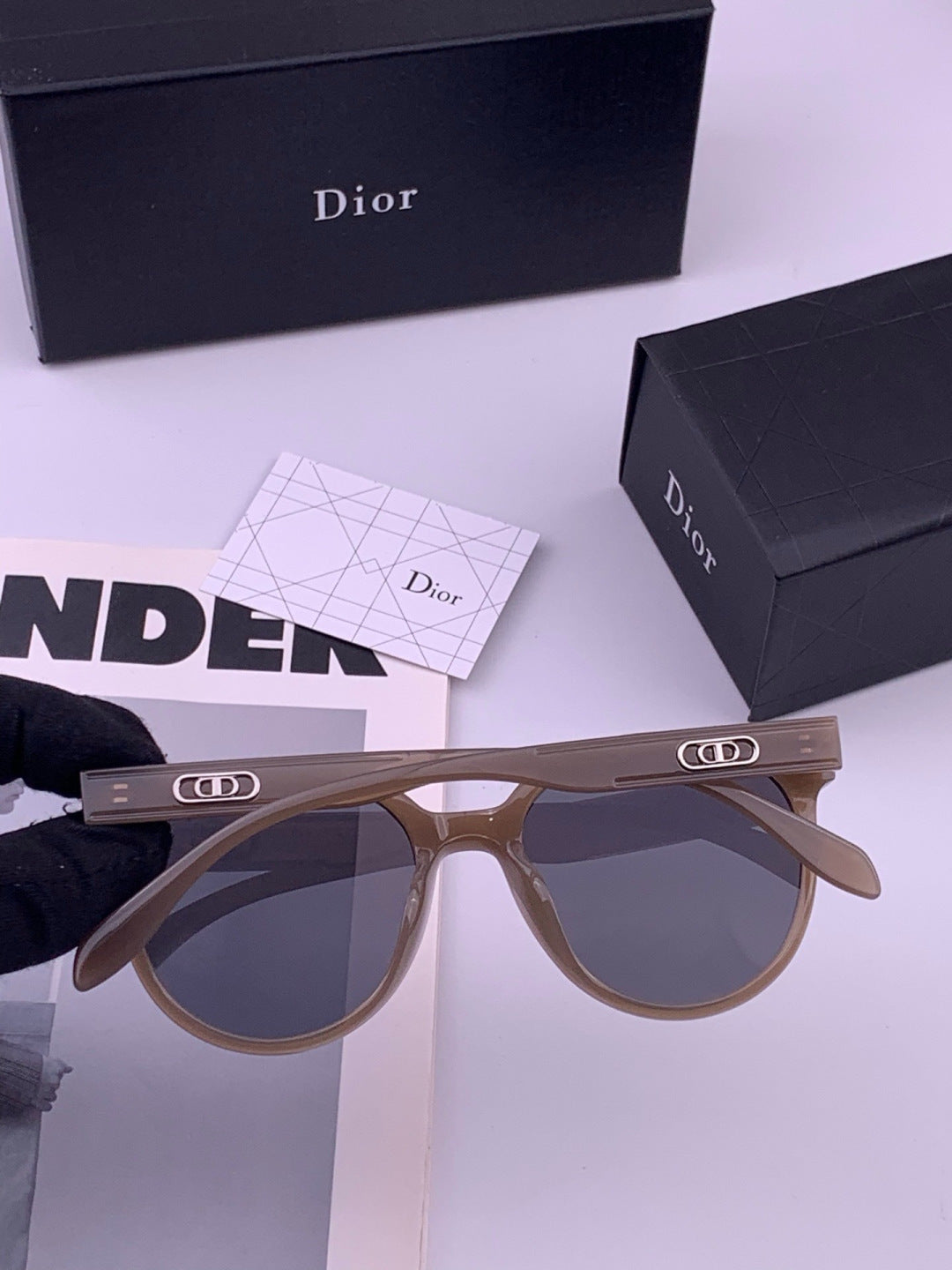 Dior CD5106 Polarized Square Brown Lens Sunglasses for Women - 431710 - detail image 3