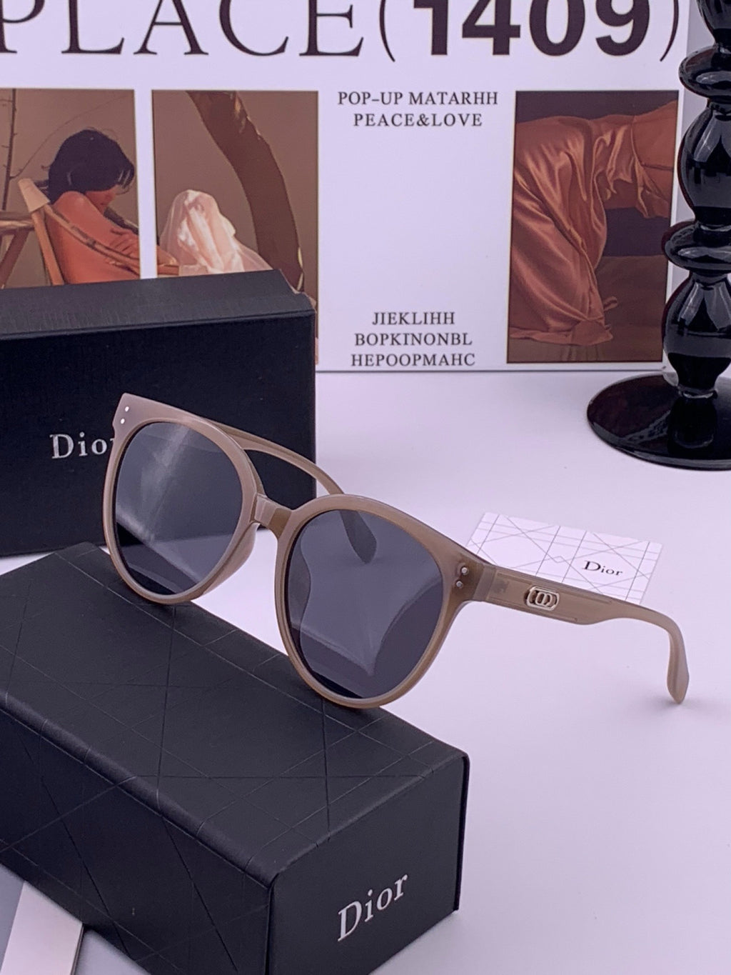 Dior CD5106 Polarized Square Brown Lens Sunglasses for Women - 431710