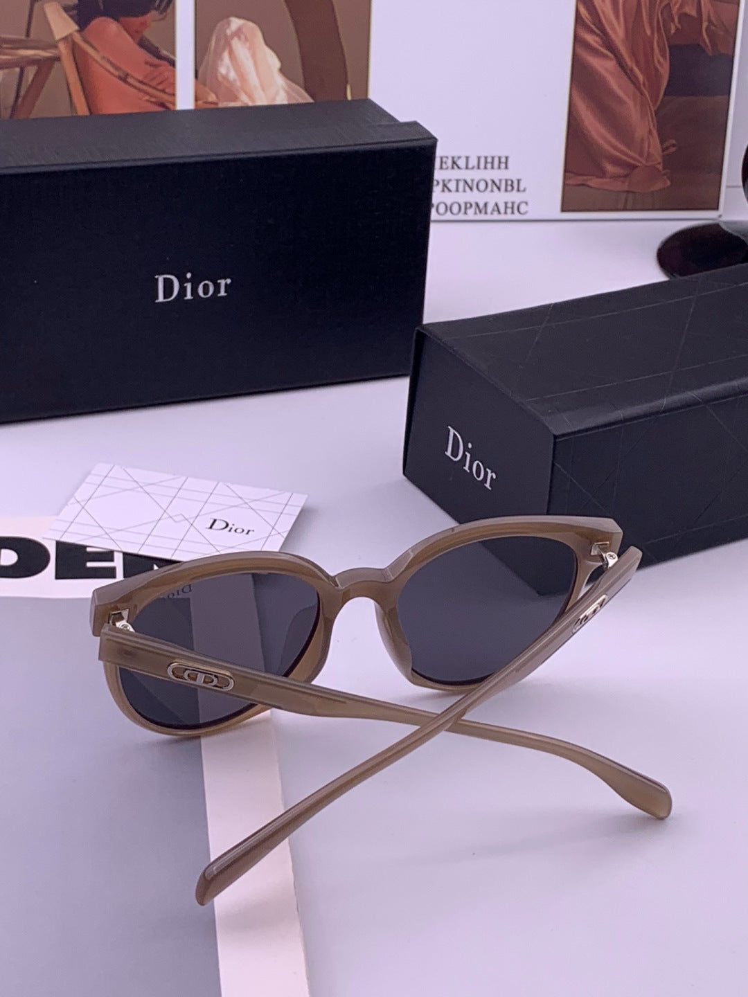 Dior CD5106 Polarized Square Brown Lens Sunglasses for Women - 431710 - detail image 5