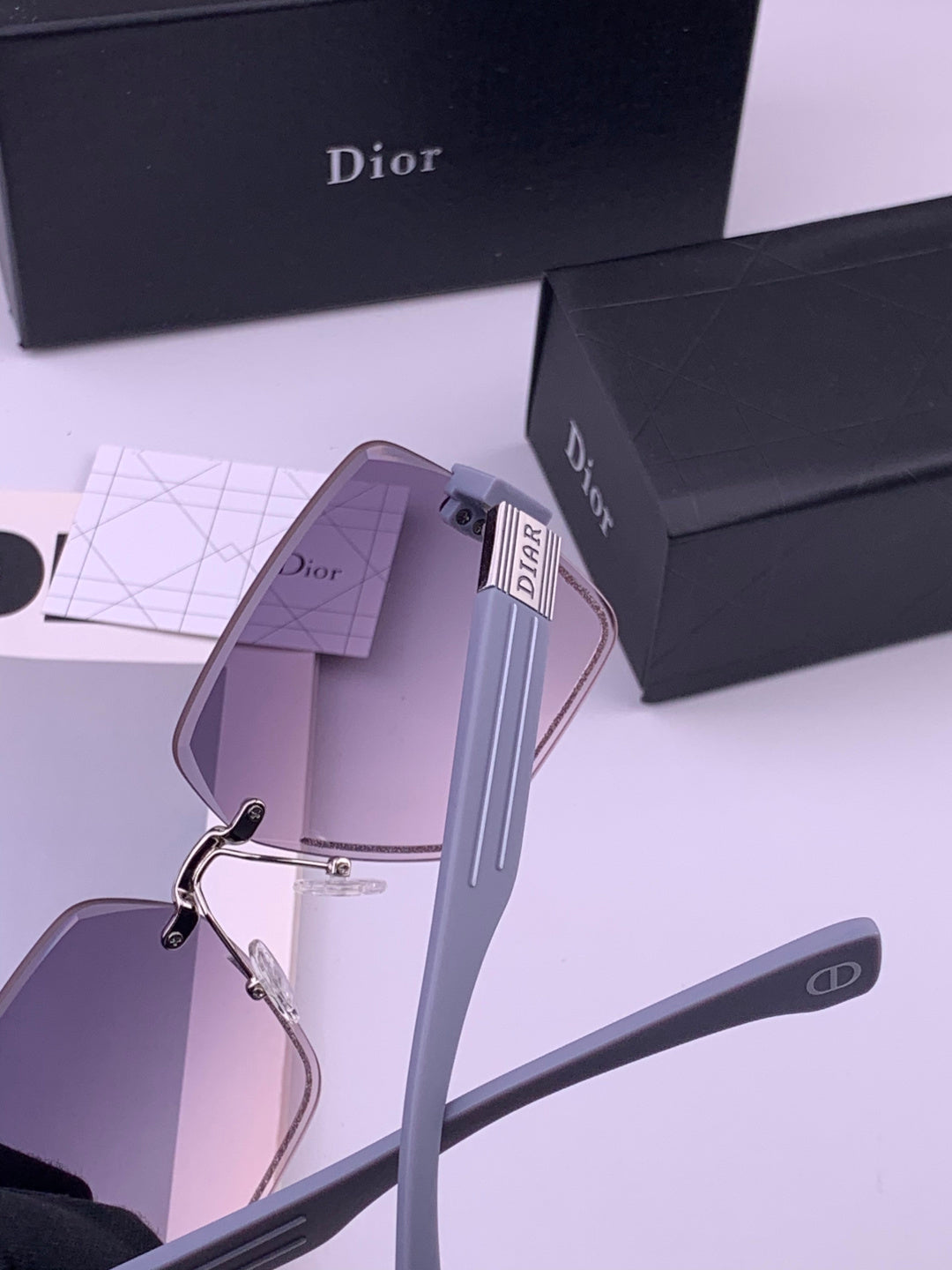 Dior D7771 Square Gold Lens Sunglasses for Men & Women - 431714 - detail image 6