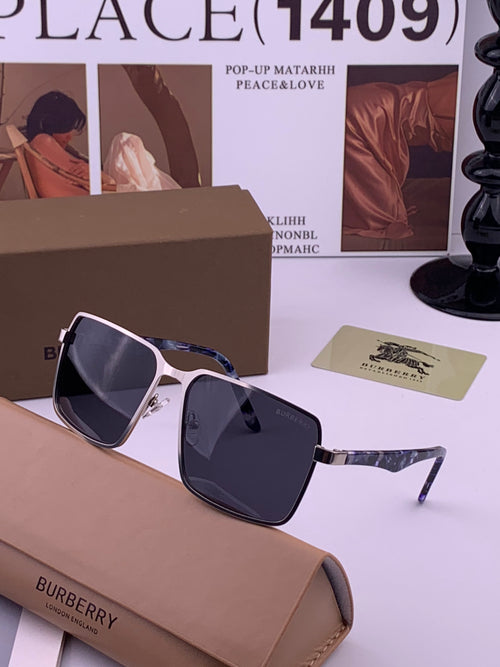 Burberry B080668 Aviator Gold Lens Sunglasses for Men - 432475 - detail image 2