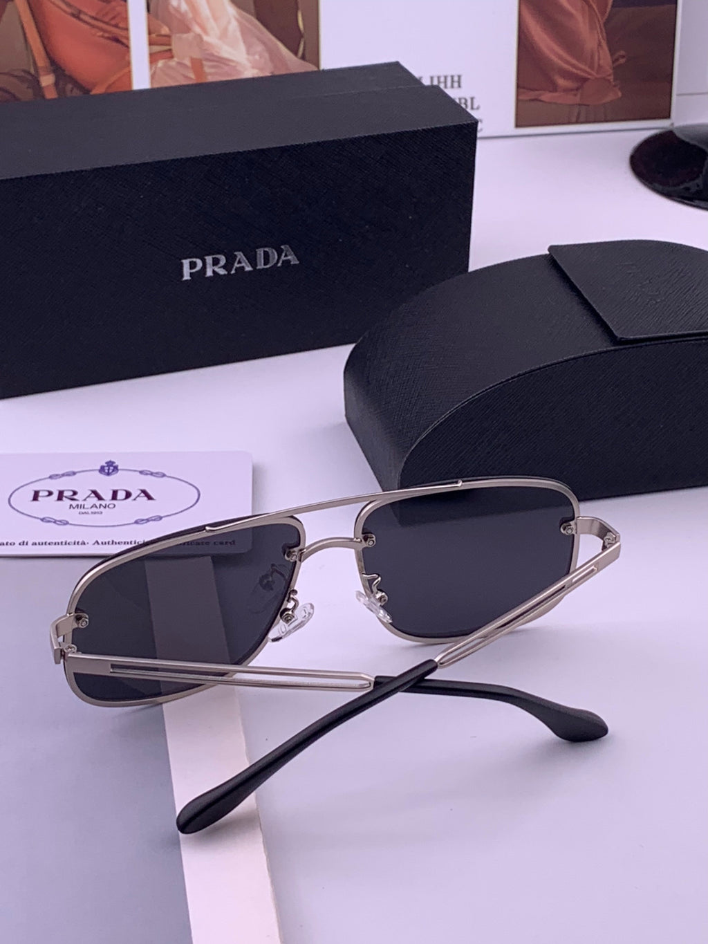 Prada P880665 Polarized Fashion Gray Lens Sunglasses for Men - 432099 - detail image 6