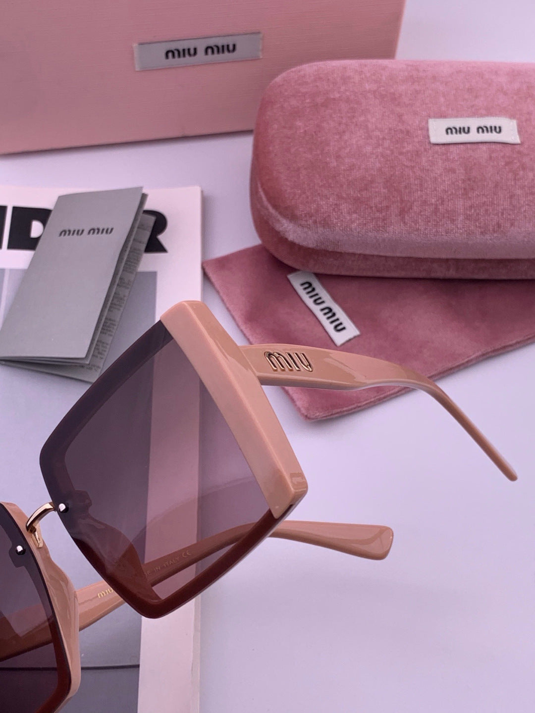 Miu Miu M3998 Fashion Purple Lens Sunglasses for Men & Women - detail image 2