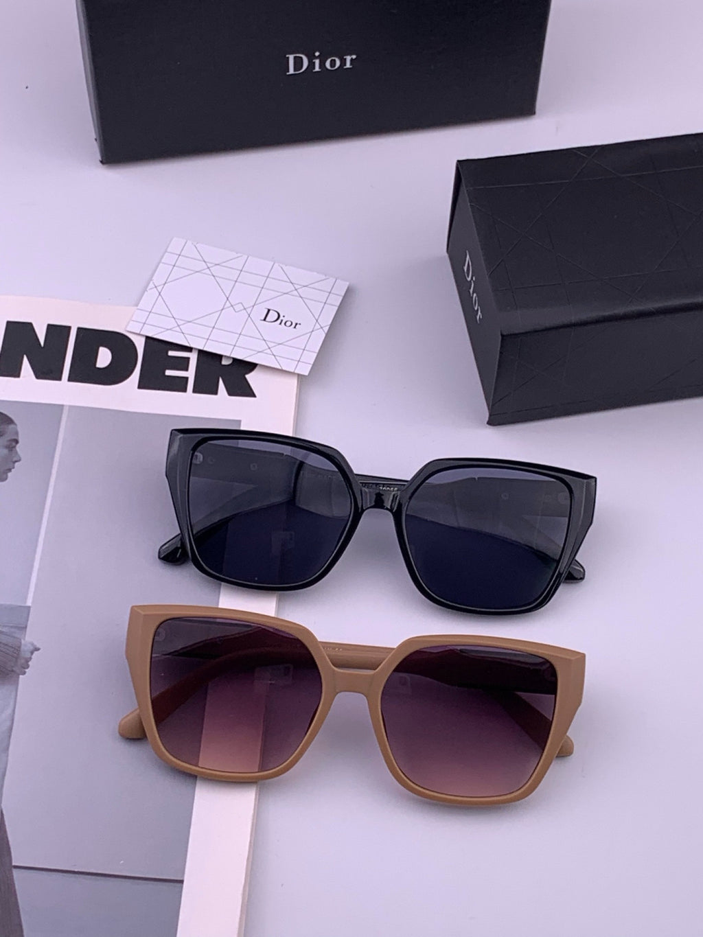 Dior D67706 Fashion Brown Lens Sunglasses for Men & Women - 431787 - detail image 7