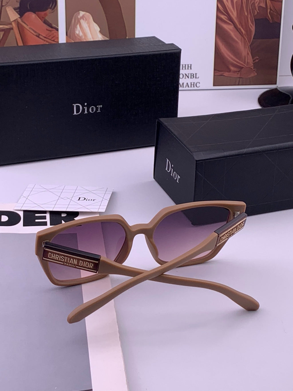 Dior D67706 Fashion Brown Lens Sunglasses for Men & Women - 431787 - detail image 5